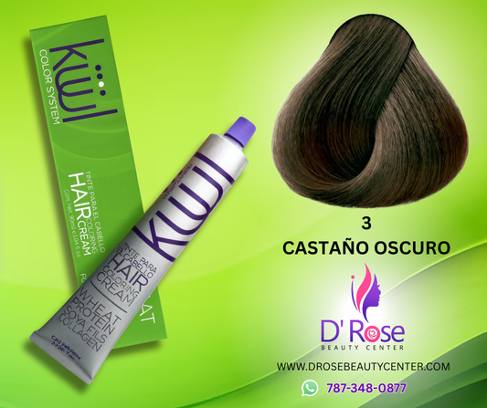 🤎 KUUL 3 Castaño Oscuro – 3.04 oz | Cobertura Total y Elegancia Natural 🤎