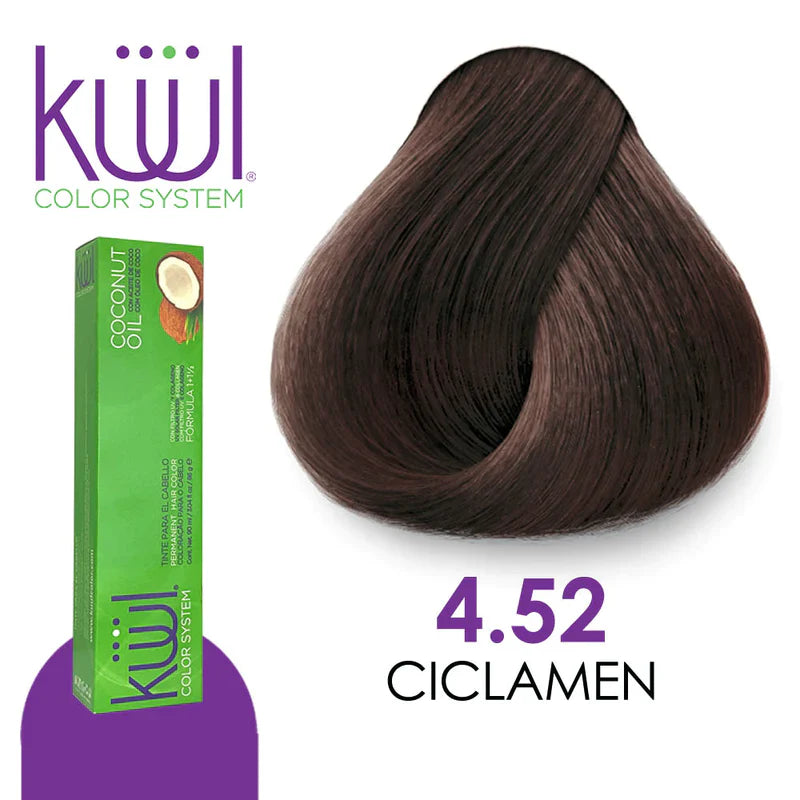 💇♀️ KUUL COLOR SYSTEM 4.52 CICLAMEN 3.04OZ