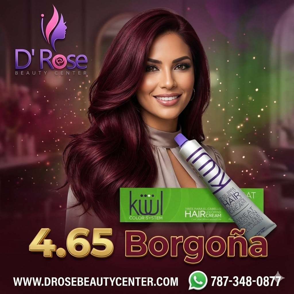 🍷 KUUL 4.65 Borgoña – 3.04 oz | Intensidad y Elegancia Profesional 🍷