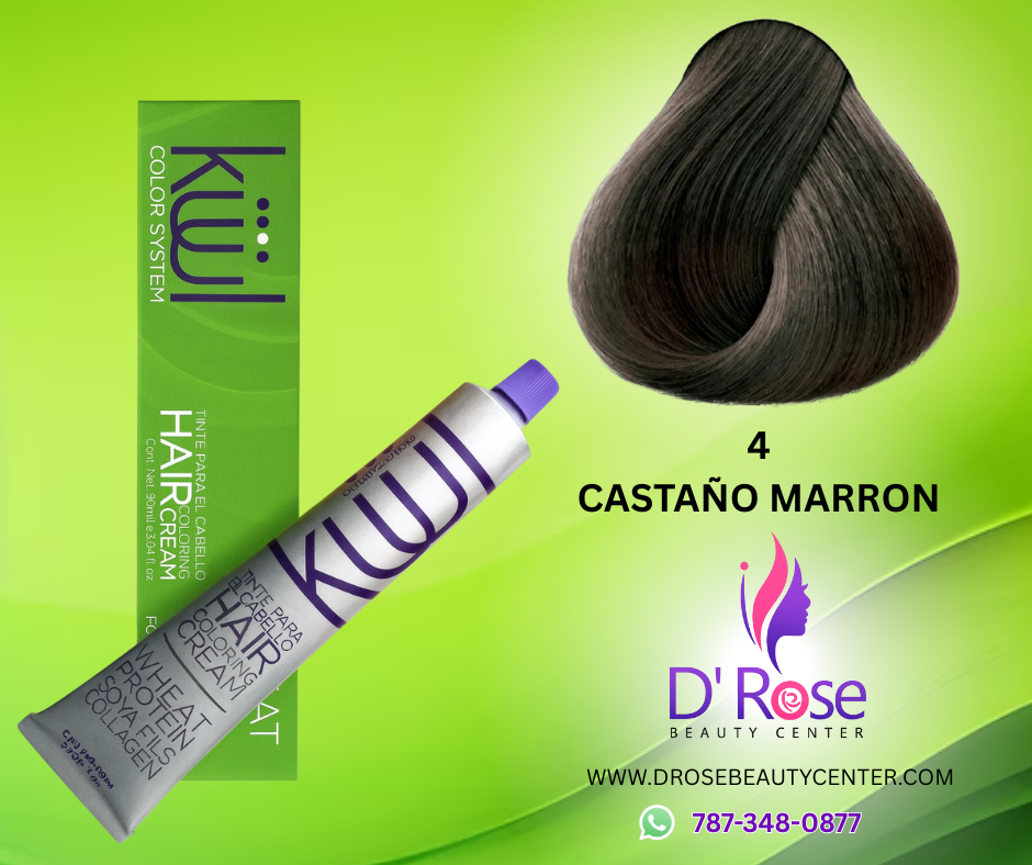 💇♀️ KUUL COLOR SYSTEM 4 CASTAÑO MARRÓN 3.04OZ