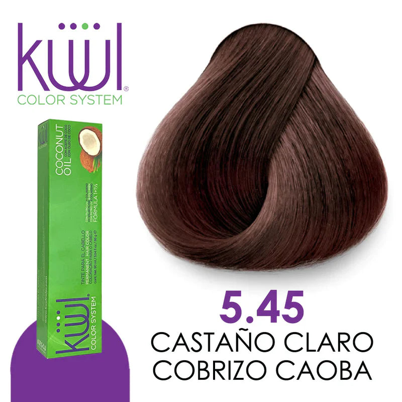 💇♀️ KUUL COLOR SYSTEM 5.45 MOCHA (CASTAÑO CLARO COBRIZO CAOBA) 3.04OZ