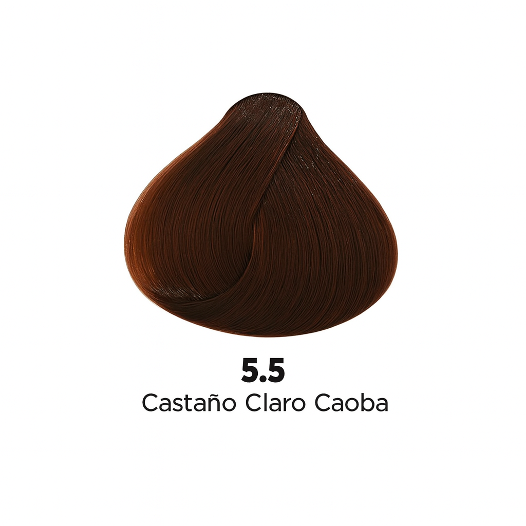 💇♀️ KUUL COLOR SYSTEM 5.5 CASTAÑO CLARO CAOBA 3.04OZ