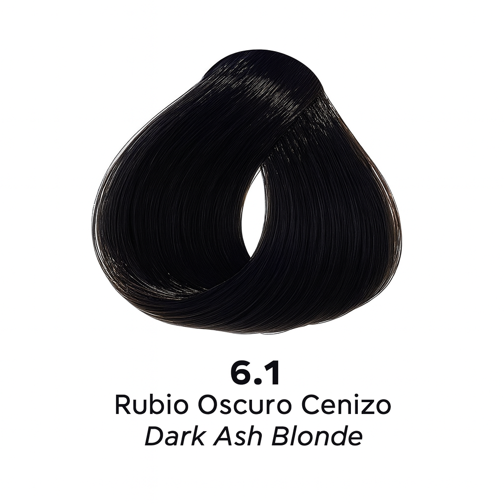 💇♀️ KUUL COLOR SYSTEM 6.1 RUBIO OSCURO CENIZO 3.04OZ
