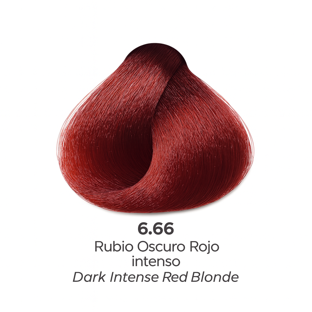 💇♀️ KUUL COLOR SYSTEM 6.66 RUBIO OSCURO ROJO INTENSO 3.04OZ
