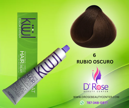 💇♀️ KUUL COLOR SYSTEM 6 RUBIO OSCURO 3.04OZ