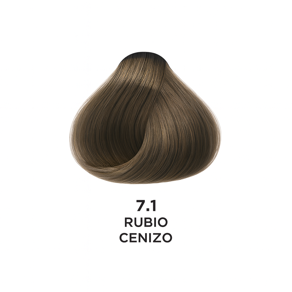 💇♀️ KUUL COLOR SYSTEM 7.1 RUBIO CENIZO MEDIANO 3.04OZ