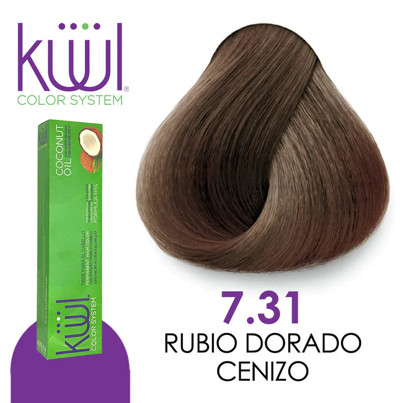 💇♀️ KUUL COLOR SYSTEM 7.31 LATTE MACHIATTO 3.04OZ