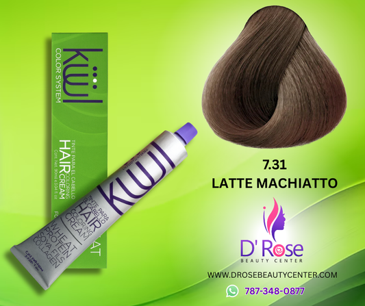 💇♀️ KUUL COLOR SYSTEM 7.31 LATTE MACHIATTO 3.04OZ