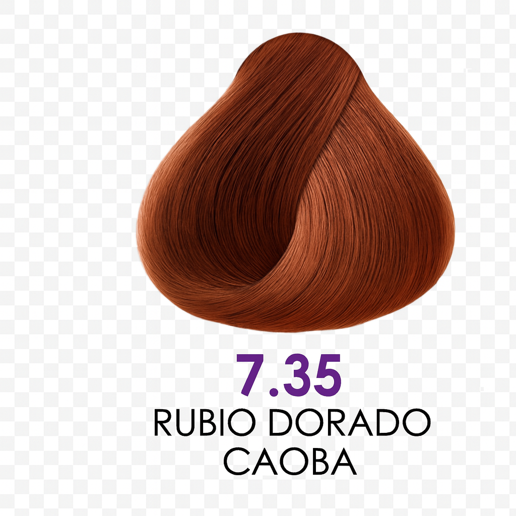 💇♀️ KUUL COLOR SYSTEM 7.35 CAPUCHINO (RUBIO DORADO CAOBA) 3.04OZ