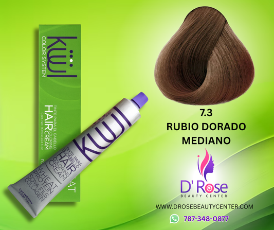💇♀️ KUUL COLOR SYSTEM 7.3 RUBIO MEDIANO DORADO 3.04OZ