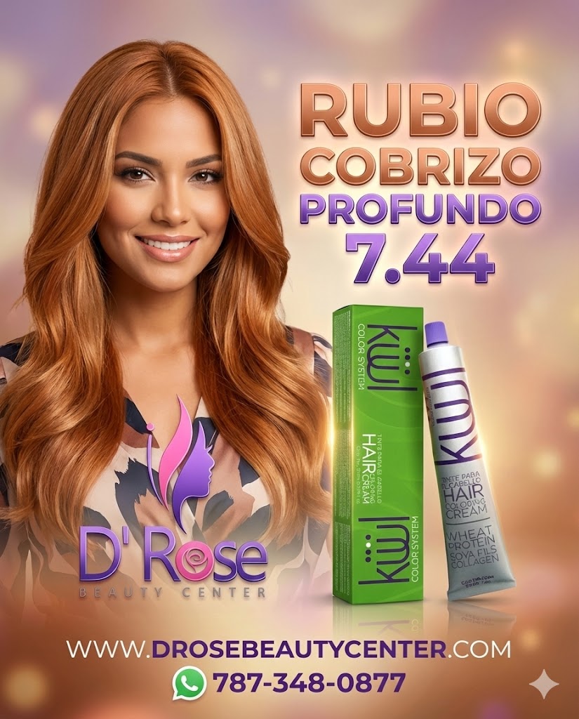 🧡 KUUL 7.44 Rubio Cobrizo Intenso – Color Profesional de Alto Impacto ✨