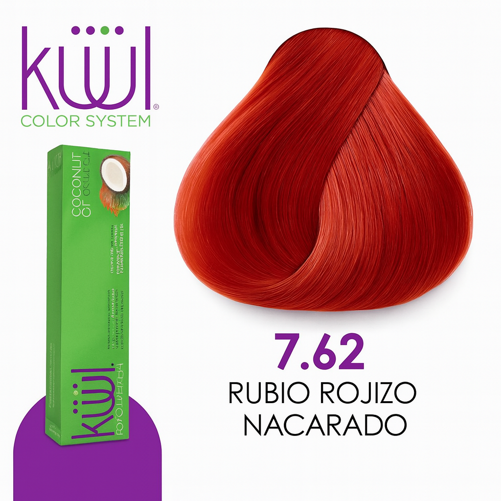 💇♀️ KUUL COLOR SYSTEM 7.62 RUBIO ROJO NACARADO 3.04OZ