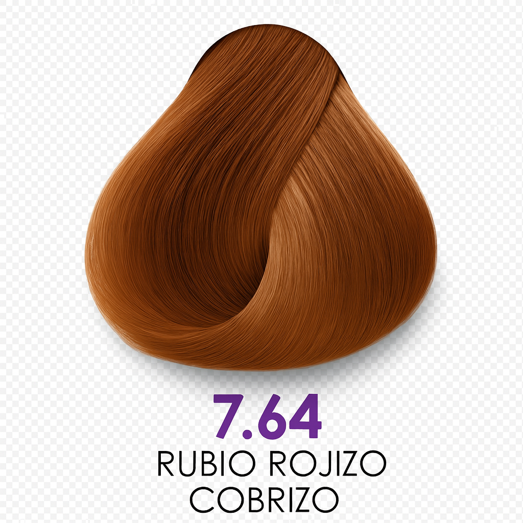 💇♀️ KUUL COLOR SYSTEM 7.64 RUBIO ROJO COBRIZO 3.04OZ