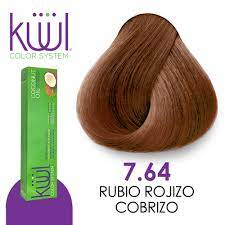 💇♀️ KUUL COLOR SYSTEM 7.64 RUBIO ROJO COBRIZO 3.04OZ