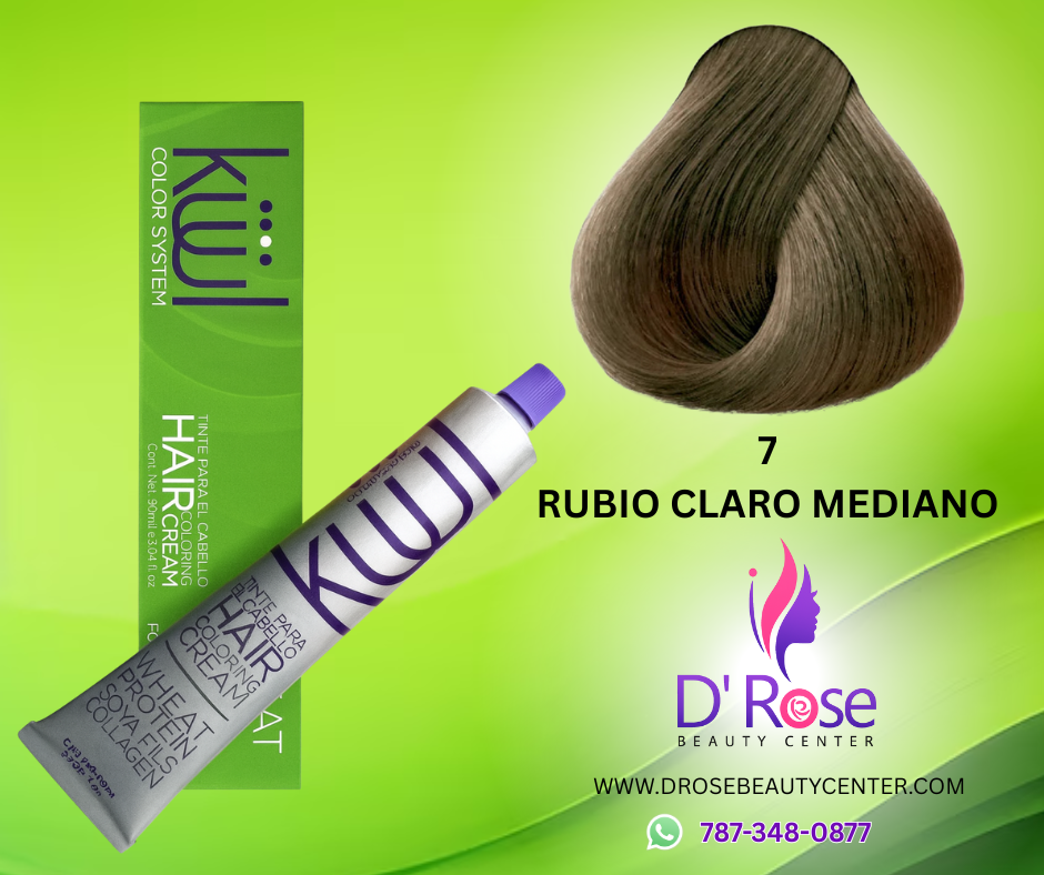 💇♀️ KUUL COLOR SYSTEM 7 RUBIO CLARO MEDIANO 3.04OZ