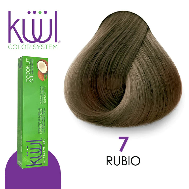 💇♀️ KUUL COLOR SYSTEM 7 RUBIO CLARO MEDIANO 3.04OZ