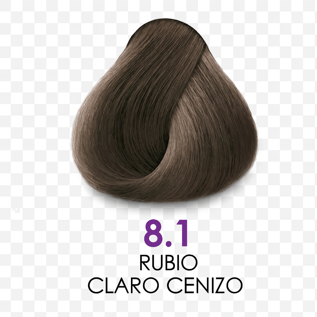 💇♀️ KUUL COLOR SYSTEM 8.1 RUBIO CLARO CENIZO 3.04OZ