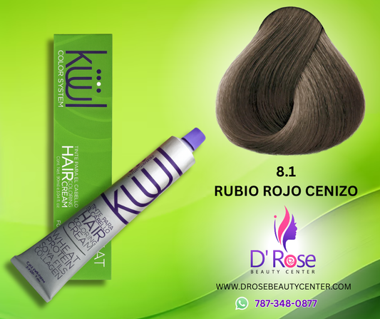 💇♀️ KUUL COLOR SYSTEM 8.1 RUBIO CLARO CENIZO 3.04OZ