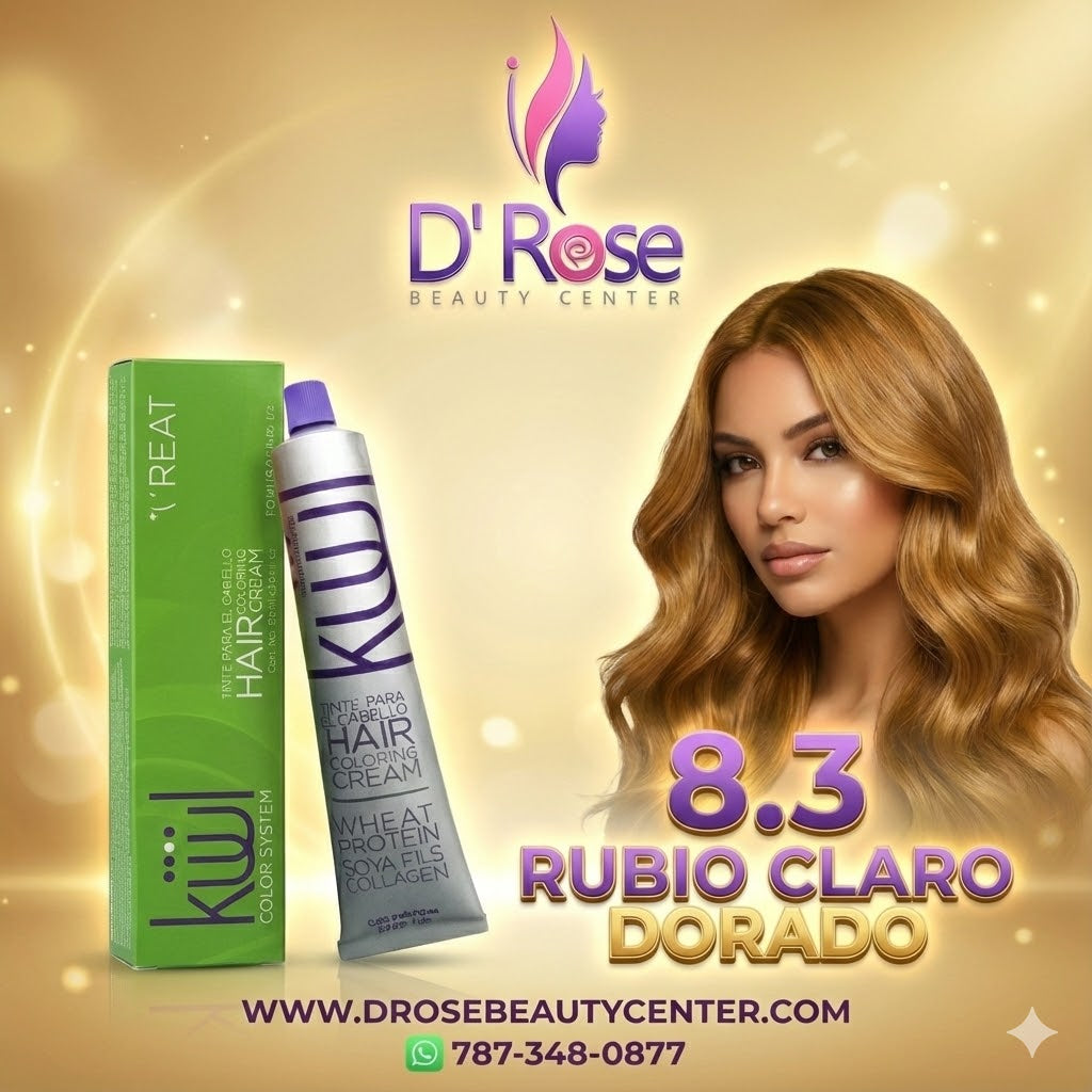 ✨ KUUL 8.3 Rubio Claro Dorado – 3.04 oz | Brillo Dorado Profesional ✨