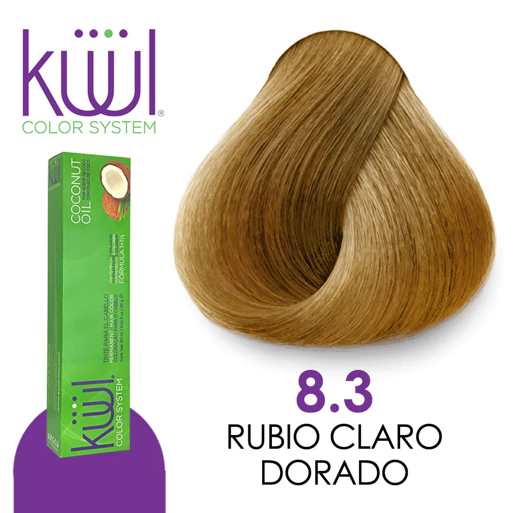 ✨ KUUL 8.3 Rubio Claro Dorado – 3.04 oz | Brillo Dorado Profesional ✨