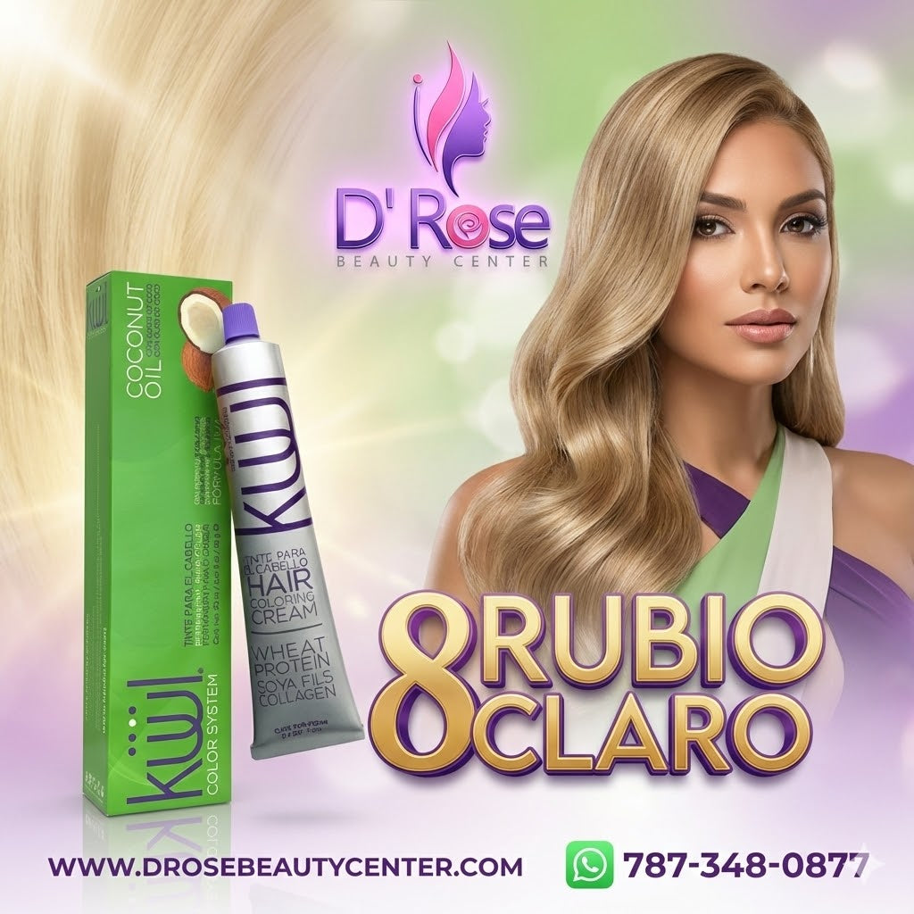 ✨ KUUL 8 Rubio Claro – 3.04 oz | Luminosidad Profesional Natural ✨