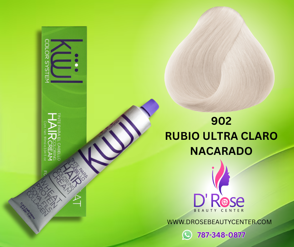 💇♀️ KUUL COLOR SYSTEM 902 RUBIO ULTRA CLARO NACARADO 3.04OZ