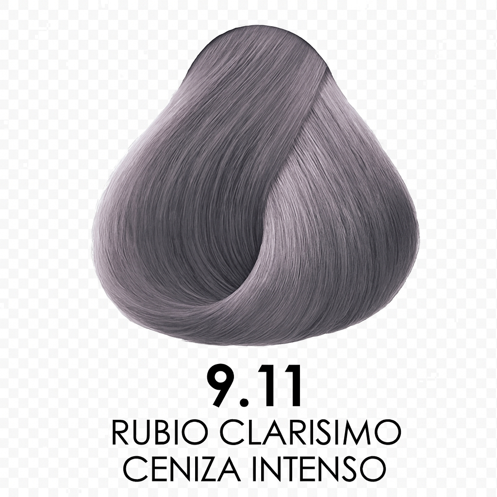 💇♀️ KUUL COLOR SYSTEM 9.11 RUBIO CLARÍSIMO CENIZA INTENSO 3.04OZ