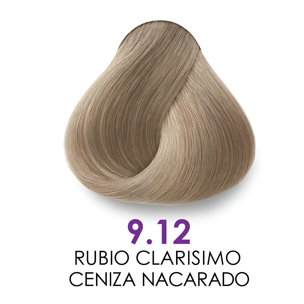 💇♀️ KUUL COLOR SYSTEM 9.12 RUBIO CLARÍSIMO CENIZO NACARADO 3.04OZ