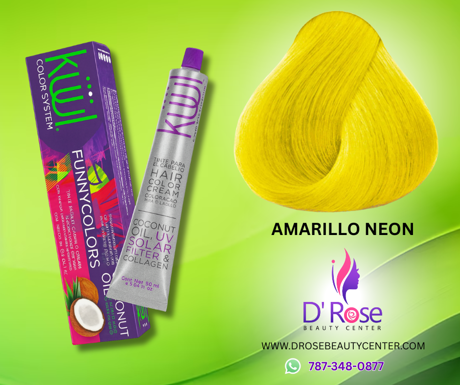 💇♀️ KUUL COLOR SYSTEM AMARILLO NEÓN 3.04OZ – TINTE PROFESIONAL
