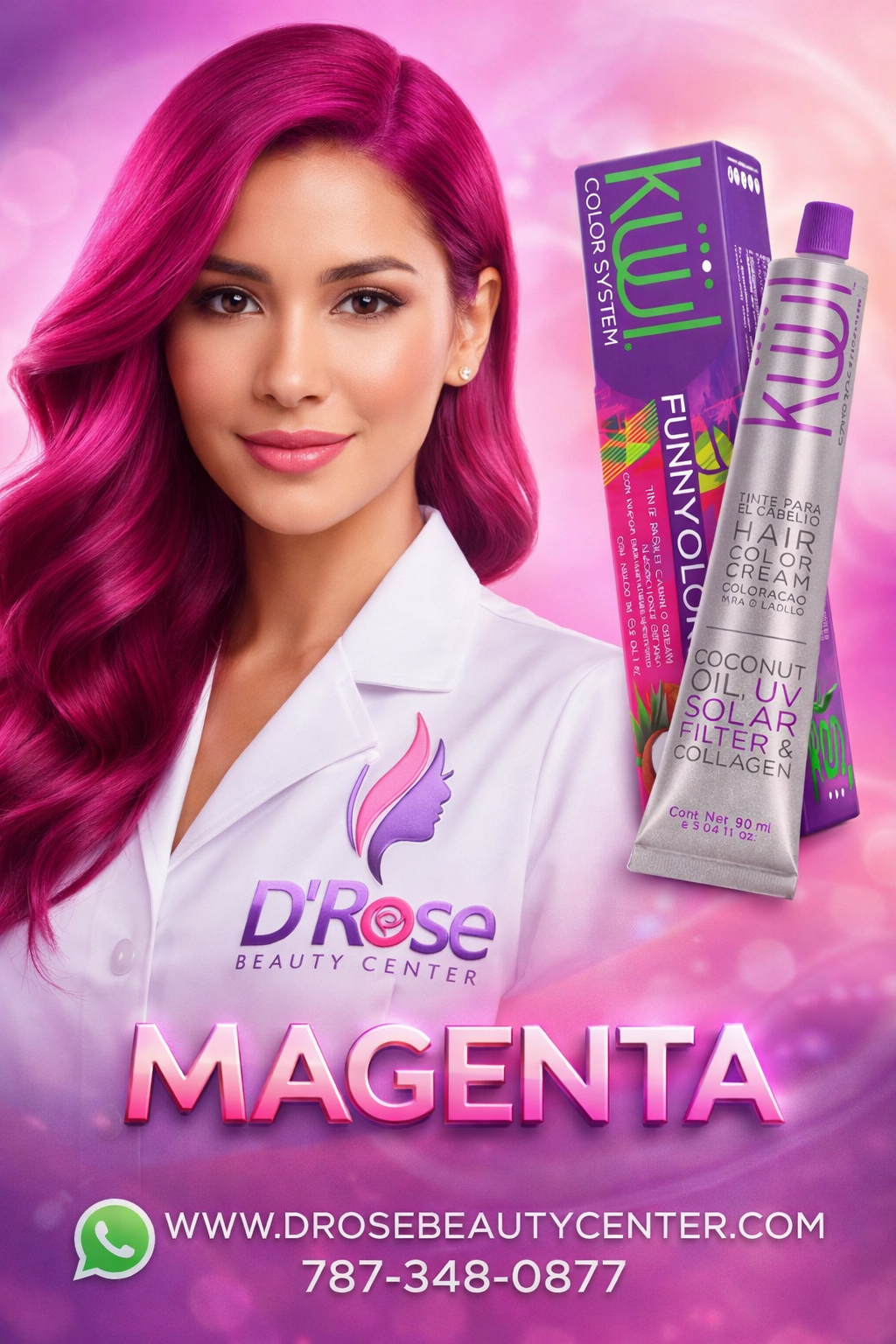 💖 Magenta Intenso y Vibrante con KUUL Funny Colors ✨