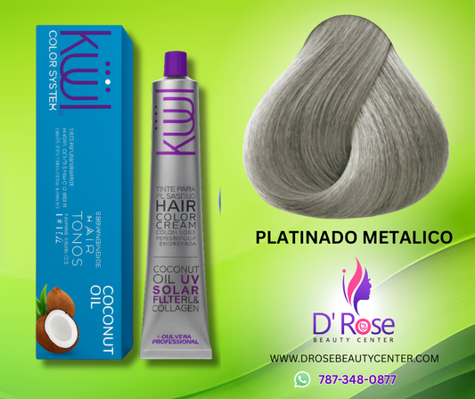 💇♀️ KUUL COLOR SYSTEM PLATINADO METÁLICO 3.04OZ