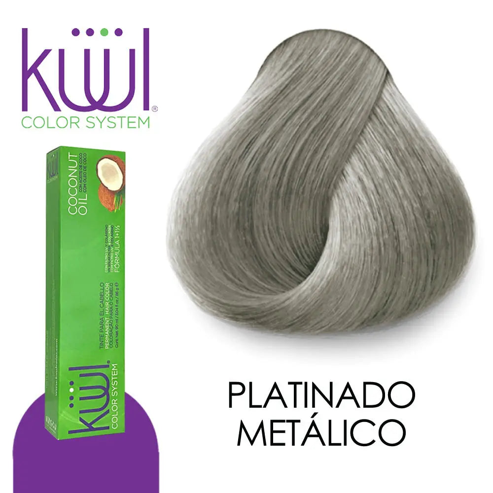 💇♀️ KUUL COLOR SYSTEM PLATINADO METÁLICO 3.04OZ