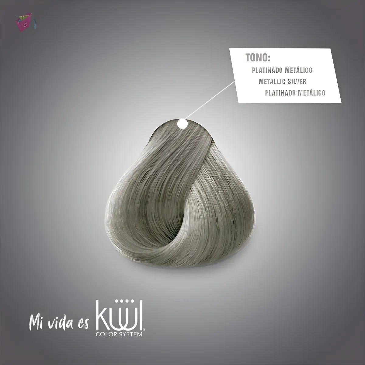 💇♀️ KUUL COLOR SYSTEM PLATINADO METÁLICO 3.04OZ