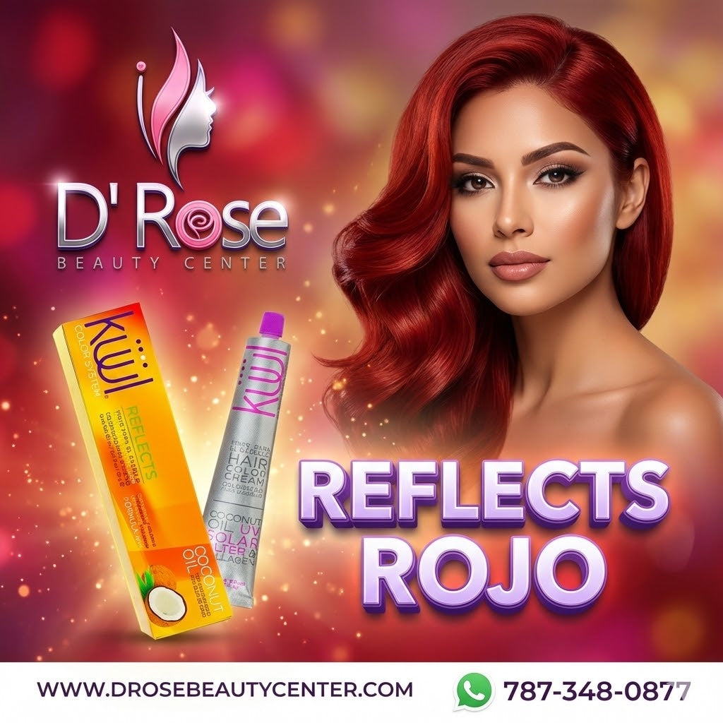 ❤️ KUUL Rojo Reflects – 3.04 oz | Intensidad y Brillo Profesional ❤️