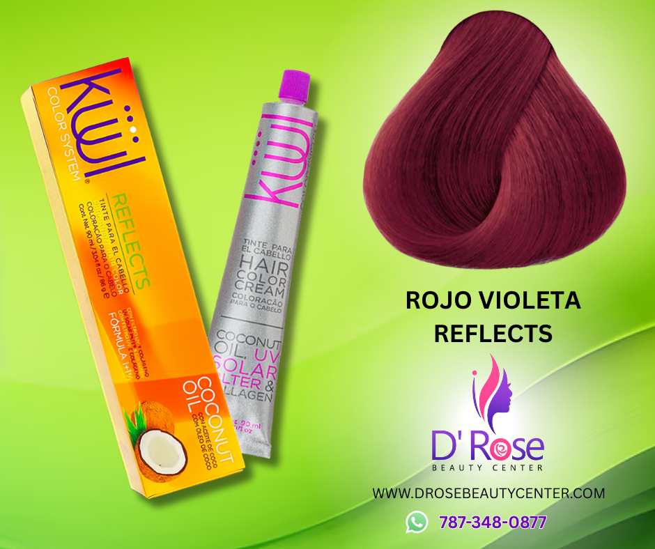 ❤️ KUUL ROJO VIOLETA REFLECTS – 3.04 oz | Reflejos Intensos y Brillo Profesional ❤️