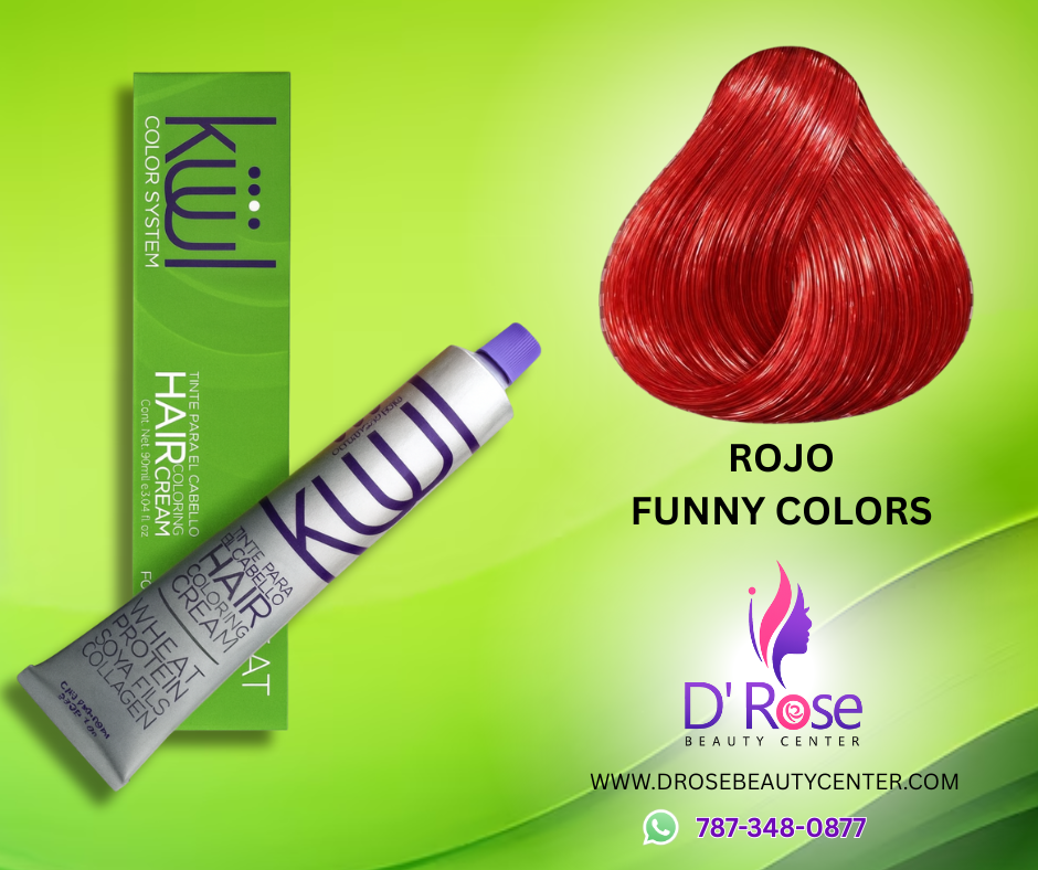 🔴 Rojo Intenso y Vibrante con KUUL Funny Colors 🔥