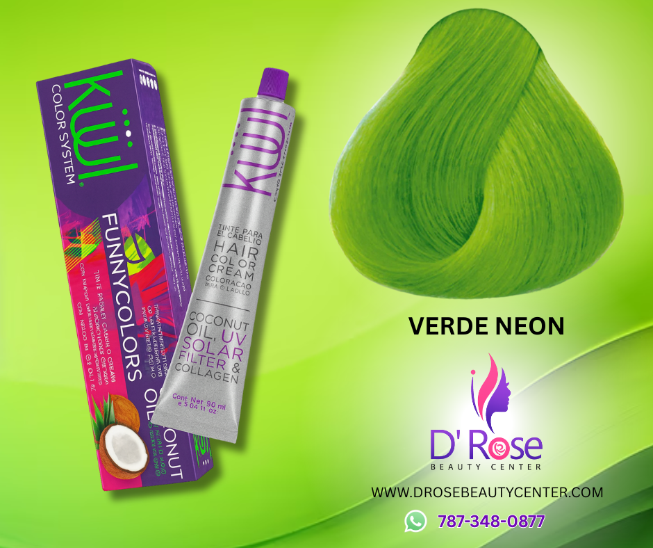 💇♀️ KUUL COLOR SYSTEM VERDE NEÓN 3.04OZ – TINTE PROFESIONAL