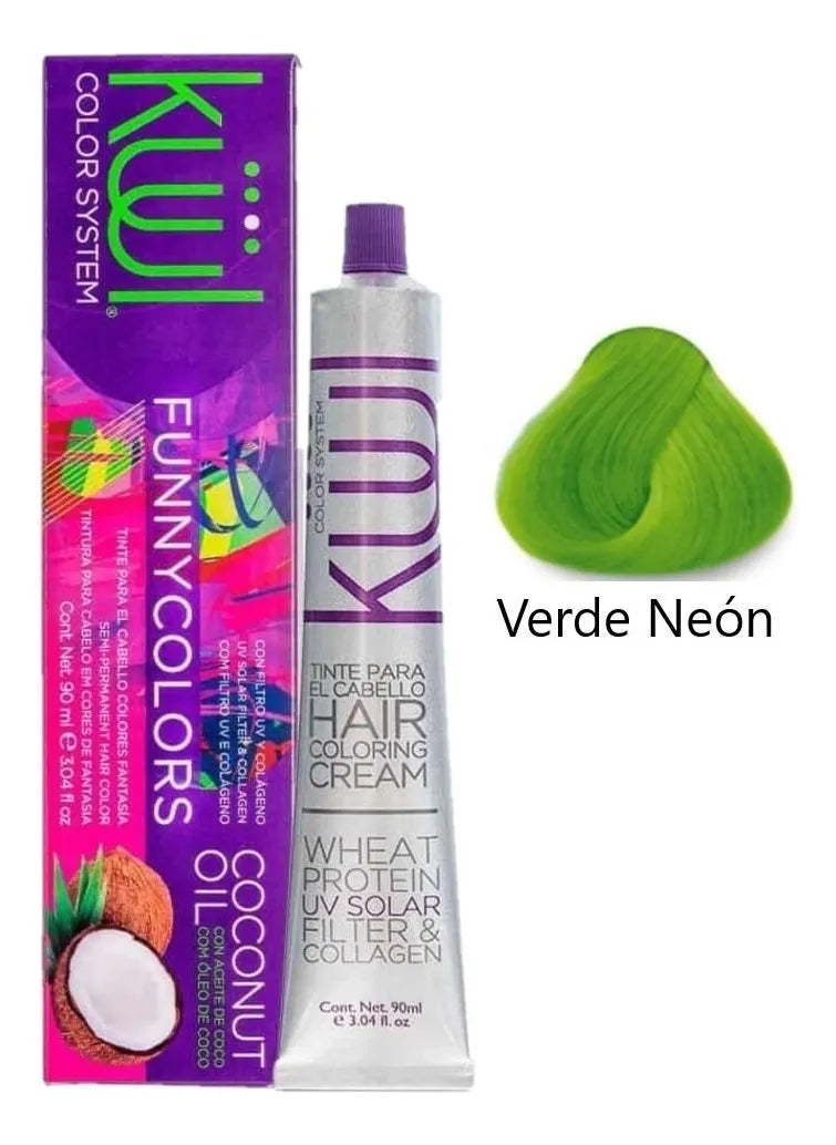 💇♀️ KUUL COLOR SYSTEM VERDE NEÓN 3.04OZ – TINTE PROFESIONAL