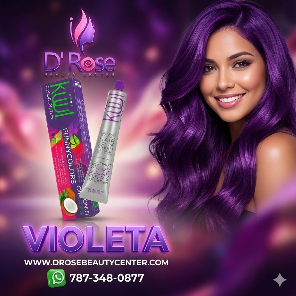 💜 Violeta Intenso y Sofisticado con KUUL Funny Colors ✨