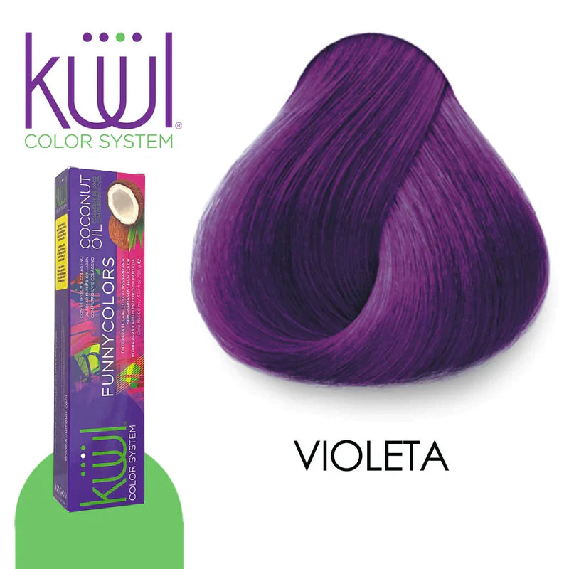 💜 Violeta Intenso y Sofisticado con KUUL Funny Colors ✨