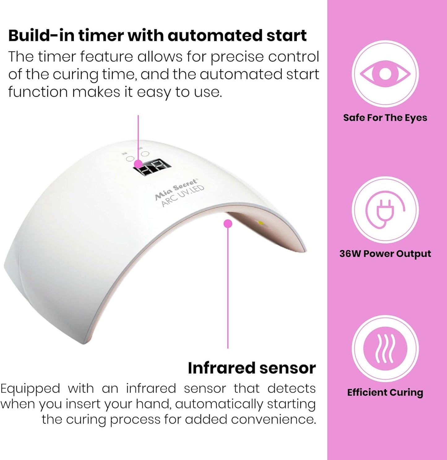 MIA SECRET – THE ARC UV LED LAMP 36W