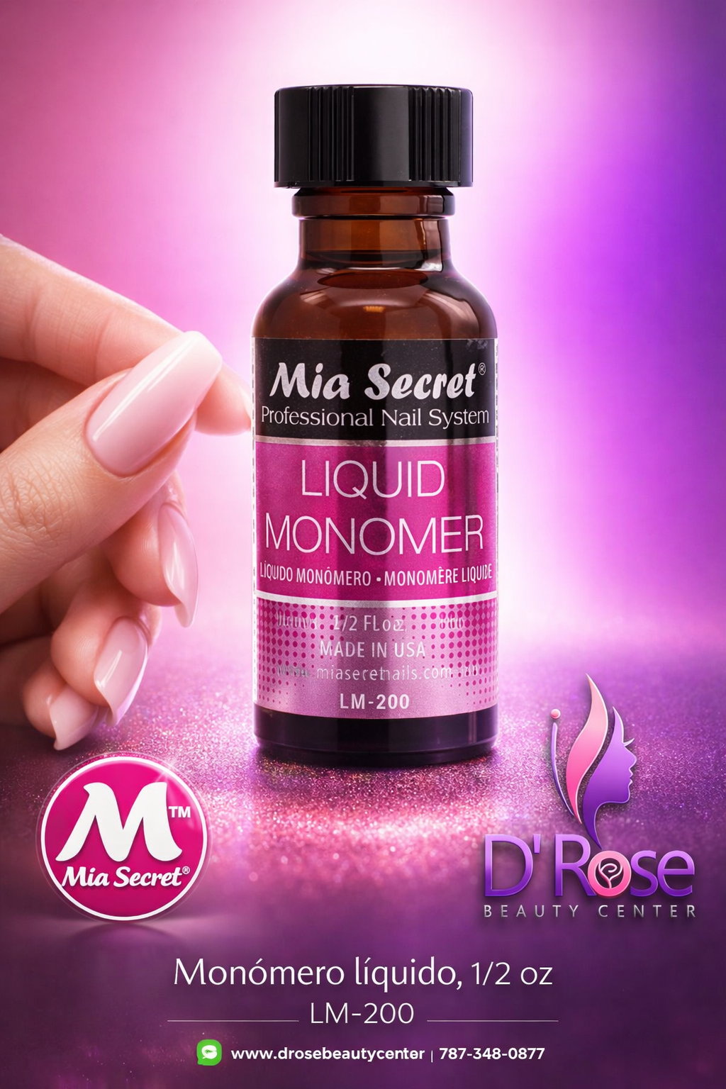 💖✨ Mia Secret® Liquid Monomer LM-200 | 1/2 oz ✨💖