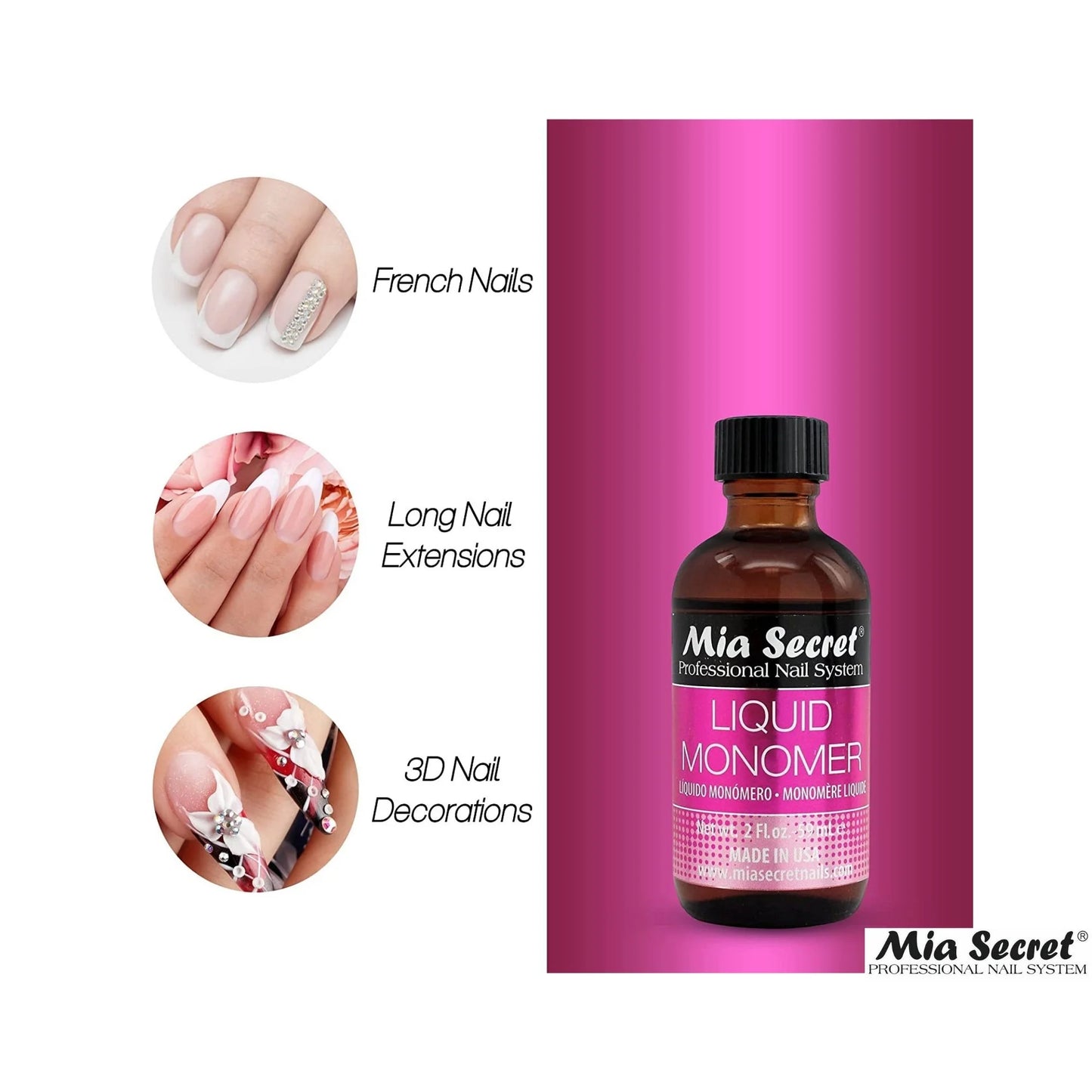 💖✨ Mia Secret® Liquid Monomer LM-220 | 2 oz ✨💖