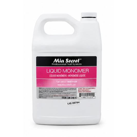 Mia Secret Liquid Monomer Profesional 1 Galón 3.8 L LM-248-4 – Sin MMA