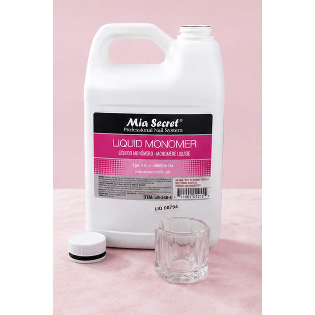 Mia Secret Liquid Monomer Profesional 1 Galón 3.8 L LM-248-4 – Sin MMA