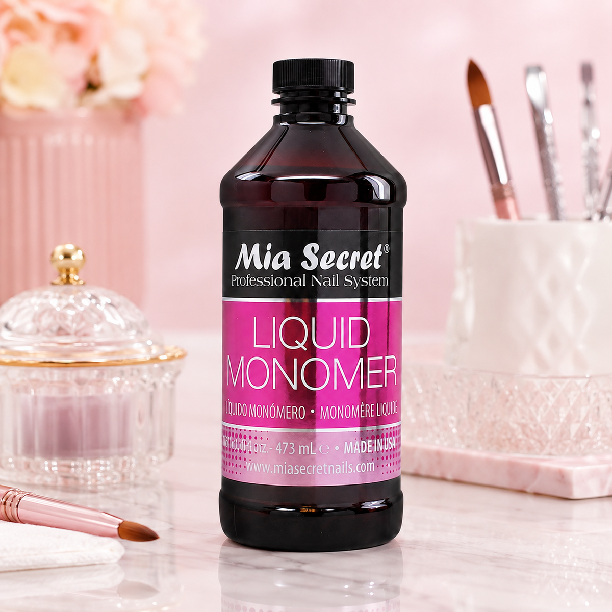 Mia Secret Liquid Monomer LM-248 32 oz (946 mL) – Monómero Profesional para Uñas Acrílicas