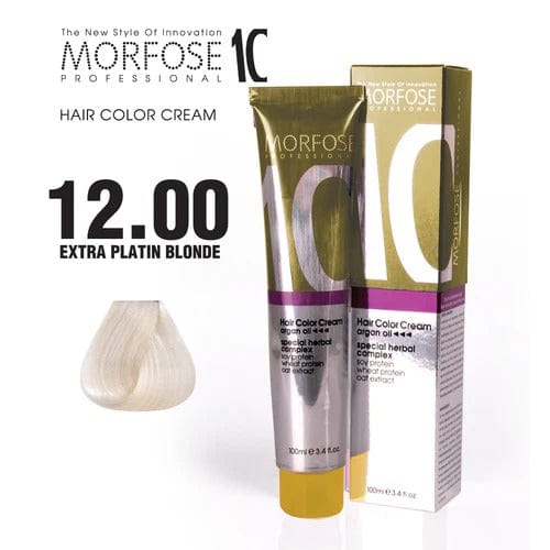 MORFOSE 10 HAIR COLOR CREAM 12.00 EXTRA PLATINUM BLONDE 3.38OZ M1035OZ1200
