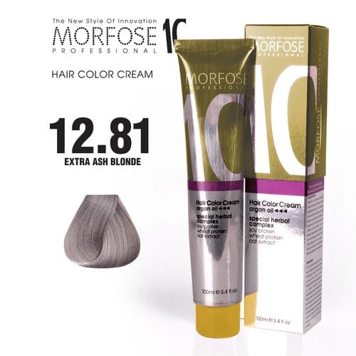 MORFOSE 10 HAIR COLOR CREAM 12.81 ESTRA ASH BLONDE 3.38OZ M1035OZ1281