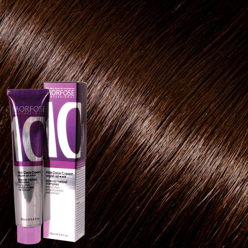 MORFOSE 10 HAIR COLOR CREAM 5.35 INTENSE CHOCOLATE BROWN 3.38OZ M1035OZ535