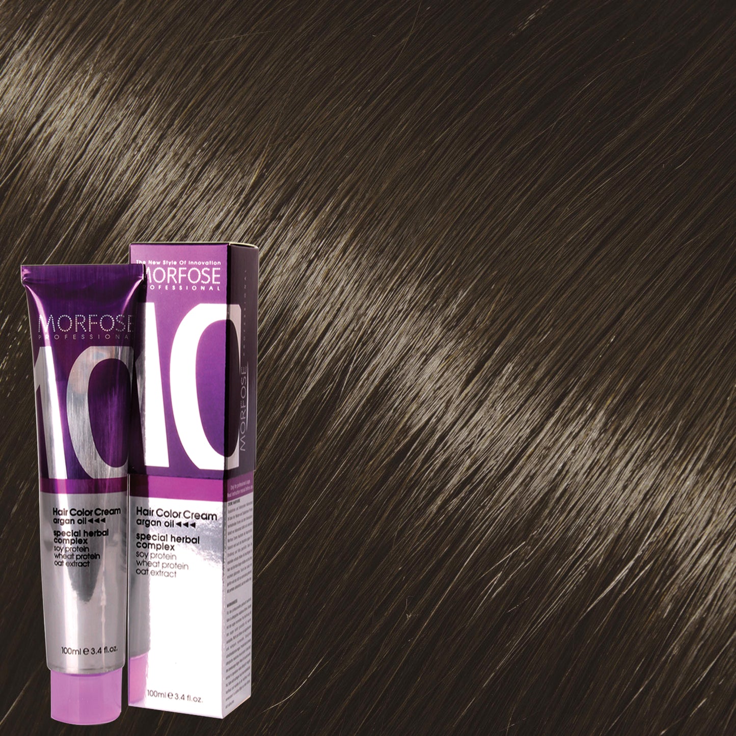 MORFOSE 10 HAIR COLOR CREAM 6.111 EXTRA-MAT DARK ASH AUBURN 3.38OZ M1035OZ6111
